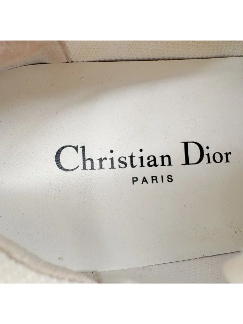 Christian Dior One Low Top Oblique Sneakers Size 36.5 US 6.5 White Leather Logo - Picture 13 of 14